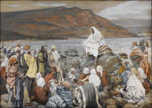 Tissot: Jesus Teaches the People by the Sea