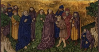 Ottheinrich Folio: Jesus Heals a Man who is Deaf and Mute