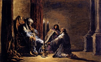 Leonaert Bramer: The Scribe Shaphan Reading the Book of the Law to King Josiah 