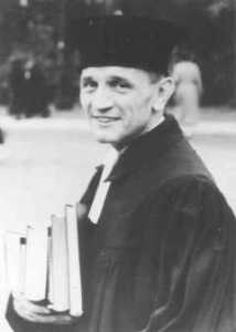 Martin Niemöller, a prominent Protestant pastor who opposed the Nzai regime